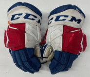 CCM Jetspeed Hockey Gloves 14" NHL Pro Stock WolfPack Brodzinski Used 