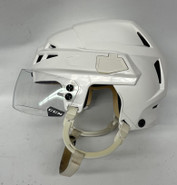 CCM Vector V08 Pro Stock Hockey Helmet Medium White Wolfpack AHL Used