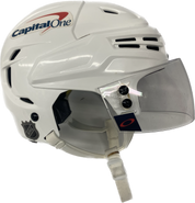Bauer Reakt Pro Stock Hockey Helmet Small White Game Used Orlov Capitals NHL