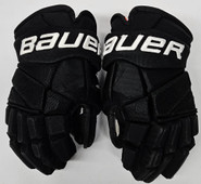 Bauer Vapor 2X Pro Custom Pro Stock Hockey Gloves 14" Black NHL Used  Coyle
