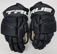 True Catalyst 9x Pro Stock Custom Hockey Gloves 14" NHL Black Used