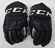 CCM HGQL CUSTOM PRO STOCK HOCKEY GLOVES BLACK 14" KREJCI BRUINS NHL USED (3)