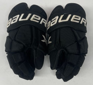 Bauer Vapor 2X Pro Custom Pro Stock Hockey Gloves 14" Black NHL Used  Coyle (2)