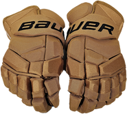 Bauer Supreme 2S Pro Pro Stock Custom Hockey Gloves 14" Tan NHL Bruins Winter Classic NEW