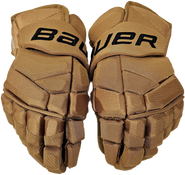Bauer Supreme 2S Pro Pro Stock Custom Hockey Gloves 14" Tan NHL Bruins Winter Classic Reilly NEW