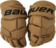 Bauer Ultrasonic Pro Stock Custom Hockey Gloves 14" Tan NHL Bruins Winter Classic Frederic NEW