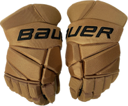 Bauer Vapor 2X Pro Custom Pro Stock Hockey Gloves 14" Tan NHL Bruins Winter Classic Smith NEW