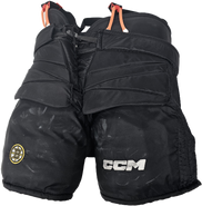 CCM HPG 14A Custom Pro Stock Hockey Goal Pants Black Fit 3 NHL Bruins Used