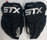 STX Surgeon Pro Stock Custom Hockey Gloves 14" Bruins Coyle Used