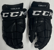 CCM HG12 Pro Stock Custom Hockey Gloves 15" Boston Bruins NHL Used Carlo (2)