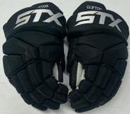 STX Surgeon Pro Stock Custom Hockey Gloves 14" Bruins Clifton Used (2)