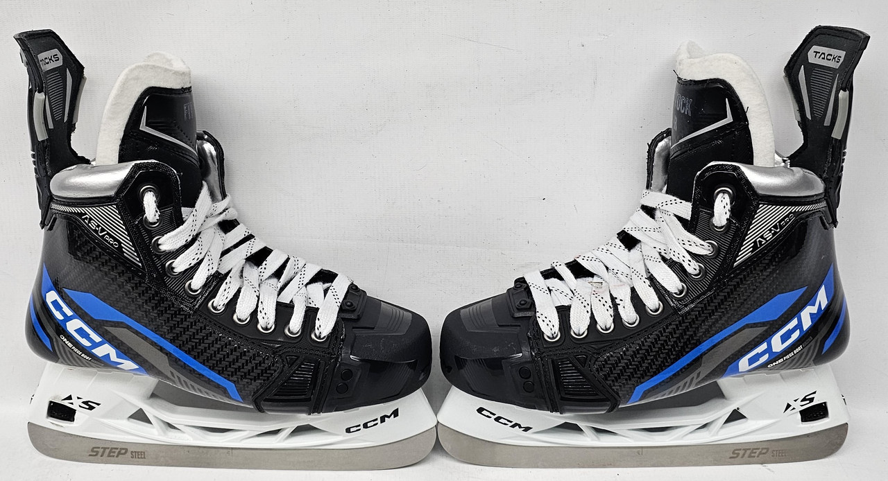 CCM SuperTacks ASV Pro Custom Blue Ice Hockey Skates 6 Regular Pro Stock  New - DK's Hockey Shop