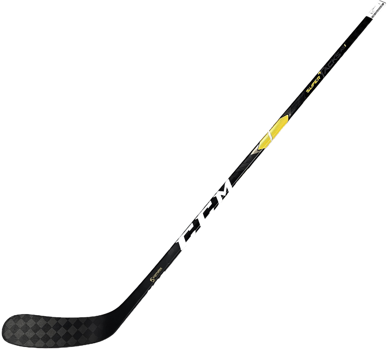 CCM Super Tacks AS1 RH Grip Pro Stock Hockey Stick 75 Flex Heel BERGERON  BOSTON BRUINS NHL - DK's Hockey Shop