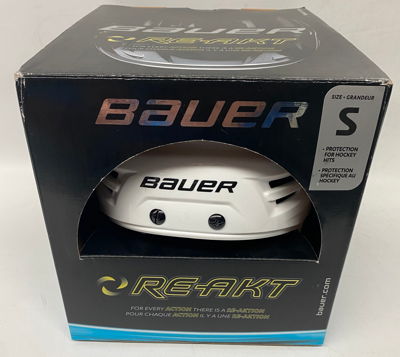 BAUER REAKT PRO STOCK HOCKEY HELMET WHITE SMALL NHL BRAND NEW DK's