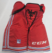 CCM HP45 Pro Stock Hockey Pants Large New York Rangers NHL Used (16)