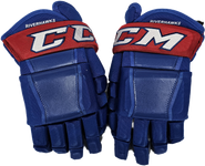 CCM HG97 Pro Stock Custom Hockey Gloves 15" UML NCAA Used #22