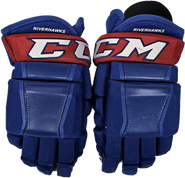 CCM HG97 Pro Stock Custom Hockey Gloves 14" UML NCAA Used
