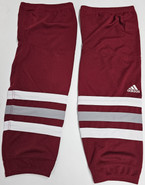 ADIDAS CUSTOM HOCKEY SOCKS UMASS PRO STOCK NCAA SMALL MAROON USED