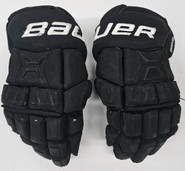 Bauer Supreme Totalone MX3 Pro Stock Custom Hockey Gloves 13" Black NHL Bruins Spooner Used