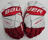 Bauer Vapor 2X Pro Stock Custom Hockey Gloves 14" BU Terriers #9 Used