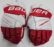 Bauer Vapor 2X Pro Stock Custom Hockey Gloves 14" BU Terriers  #3 Used