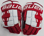 Bauer Nexus 2N Pro Stock Custom Hockey Gloves 15" BU Terriers  #17 Used