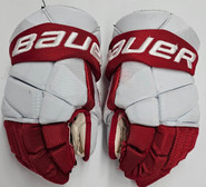 Bauer Vapor Hyperlite Pro Stock Custom Hockey Gloves 14" BU Terriers  #11 Used