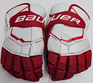 Bauer supreme 2s Pro Pro Stock Custom Hockey Gloves 15" BU Terriers #4 Used