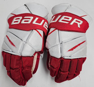 Bauer Vapor 2X Pro Stock Custom Hockey Gloves 14" BU Terriers Used