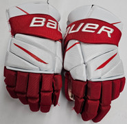 Bauer Vapor 2X Pro Stock Custom Hockey Gloves 15" BU Terriers Used #23