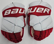 Bauer Vapor Hyperlite Pro Stock Custom Hockey Gloves 13" BU Terriers  #16 Used