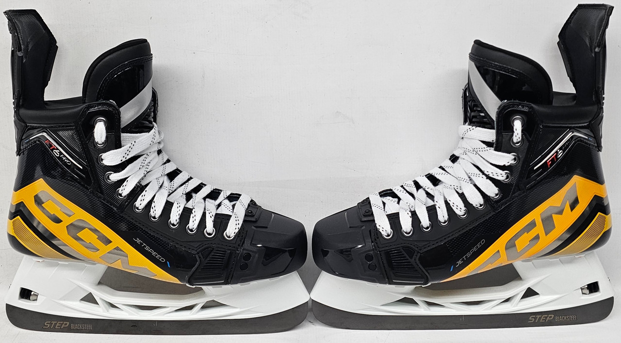 CCM Jetspeed FT6 Pro Stock Hockey Skates 10 Tapered New Yellow MIC - DK's  Hockey Shop
