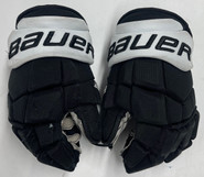 Bauer Supreme Ultrasonic Pro Stock Custom Hockey Gloves 14" PC NCAA Used (2)