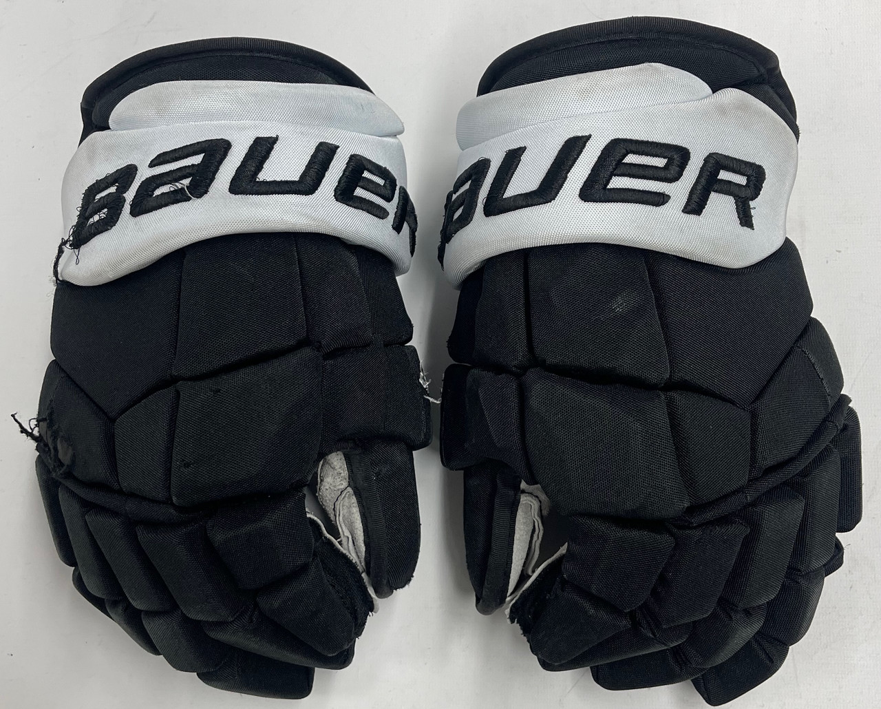 2023 Washington Capitals Stadium Series Set Bauer Supreme Ultrasonic Gloves  14 Pro Stock