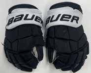 Bauer Supreme Ultrasonic Pro Stock Custom Hockey Gloves 14" PC NCAA Used (3)