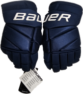 Bauer Vapor 2X Pro Custom Pro Stock Hockey Gloves 14" Navy NHL New MIN