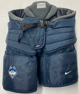 Nike Custom Pro Goalie Hockey Pants NCAA Navy Blue XL UConn #30 Bauer