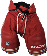 CCM HP45 Custom Pro Stock Hockey Pants Large New York Rangers NHL Used (15)