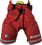 CCM HPTK Custom Pro Stock Hockey Pants Large New York Rangers NHL Used (5)