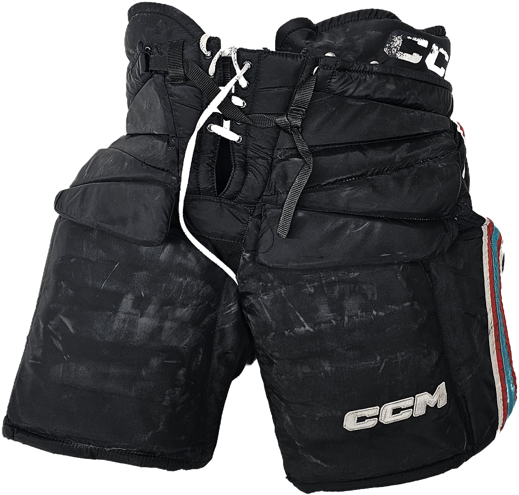 CCM HPG 14A Custom Pro Stock Hockey Goal Pants Black XL +2 WHL - DK's Hockey  Shop