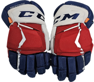 CCM Jetspeed Hockey Gloves 14" NHL Pro Stock WolfPack Brodzinski Used (2)