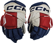 CCM Jetspeed Hockey Gloves 13" NHL Pro Stock WolfPack Trivigno Used (2)