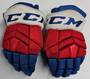 CCM HGTKXP Pro Stock Hockey Gloves 14" Americans AHL #12 used