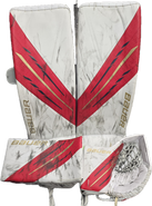 Bauer Vapor Hyperlite Pro Goalie Leg Pads Large 35+ LARGE Glove Blocker Complete Set KNIGHT NHL Used Pro Stock