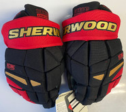 Sherwood Rekker Legend Pro Pro Stock Custom Hockey Gloves 14" Toronto Six Tinker