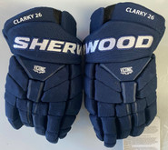 Sherwood Code TMP Pro Pro Stock Custom Hockey Gloves 13" Clark Team Harveys 