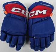 CCM Jetspeed Pro Stock Custom Hockey Gloves 14" UML NCAA USED #26