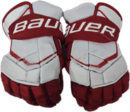 Bauer supreme 2s Pro Pro Stock Custom Hockey Gloves 13" BU Terriers #14 Used