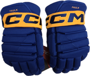 CCM HGP43XP CUSTOM PRO STOCK HOCKEY GLOVES ROYAL BLUE 15" ST. LOUIS BLUES REVERSE RETRO NHL FAULK