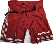 CCM Tacks PPPTKC Pro Stock Hockey Pant Girdle Shell Cover Medium Rangers Used (2)